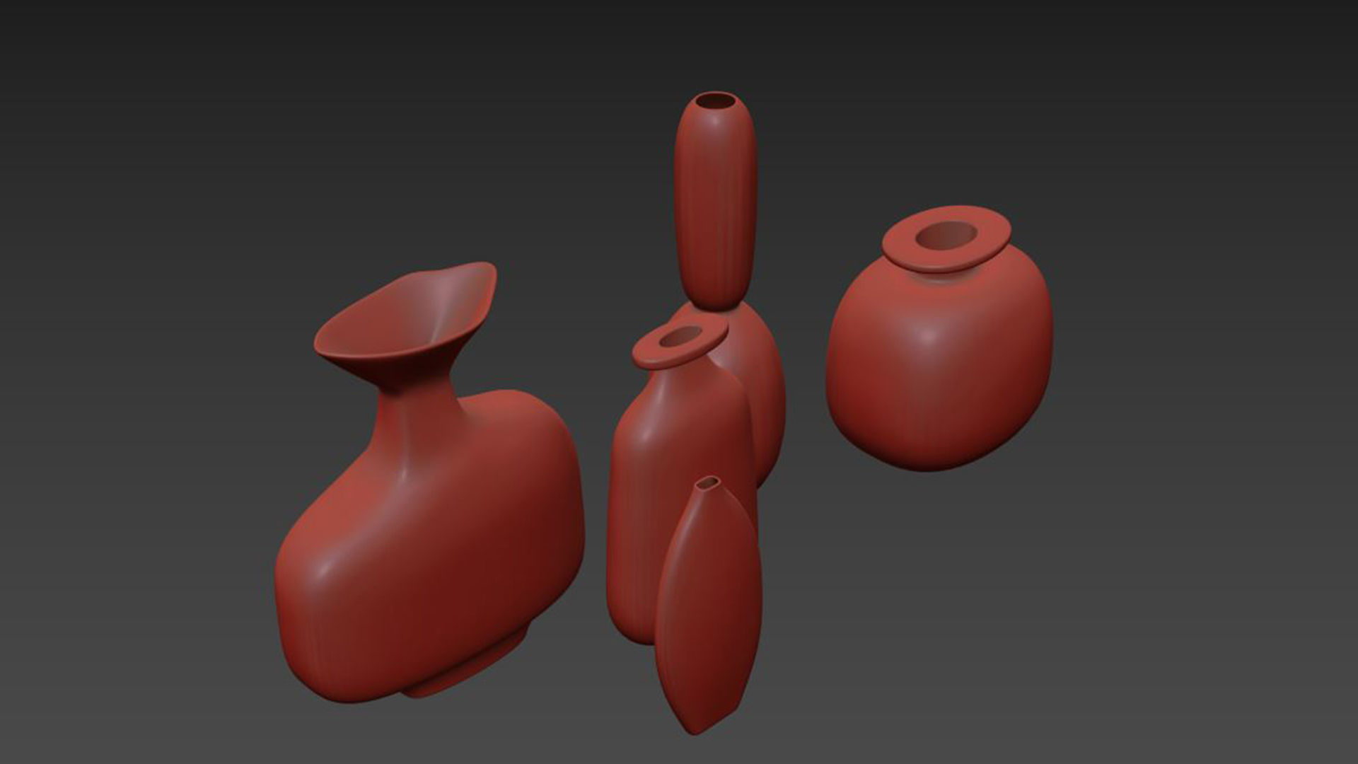 Set decorative vases 1 3D model_5