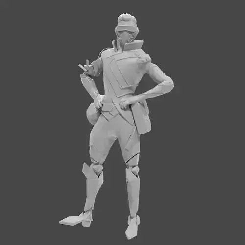 Apex Legends Character 3D Print OBJ STL File Octane  22