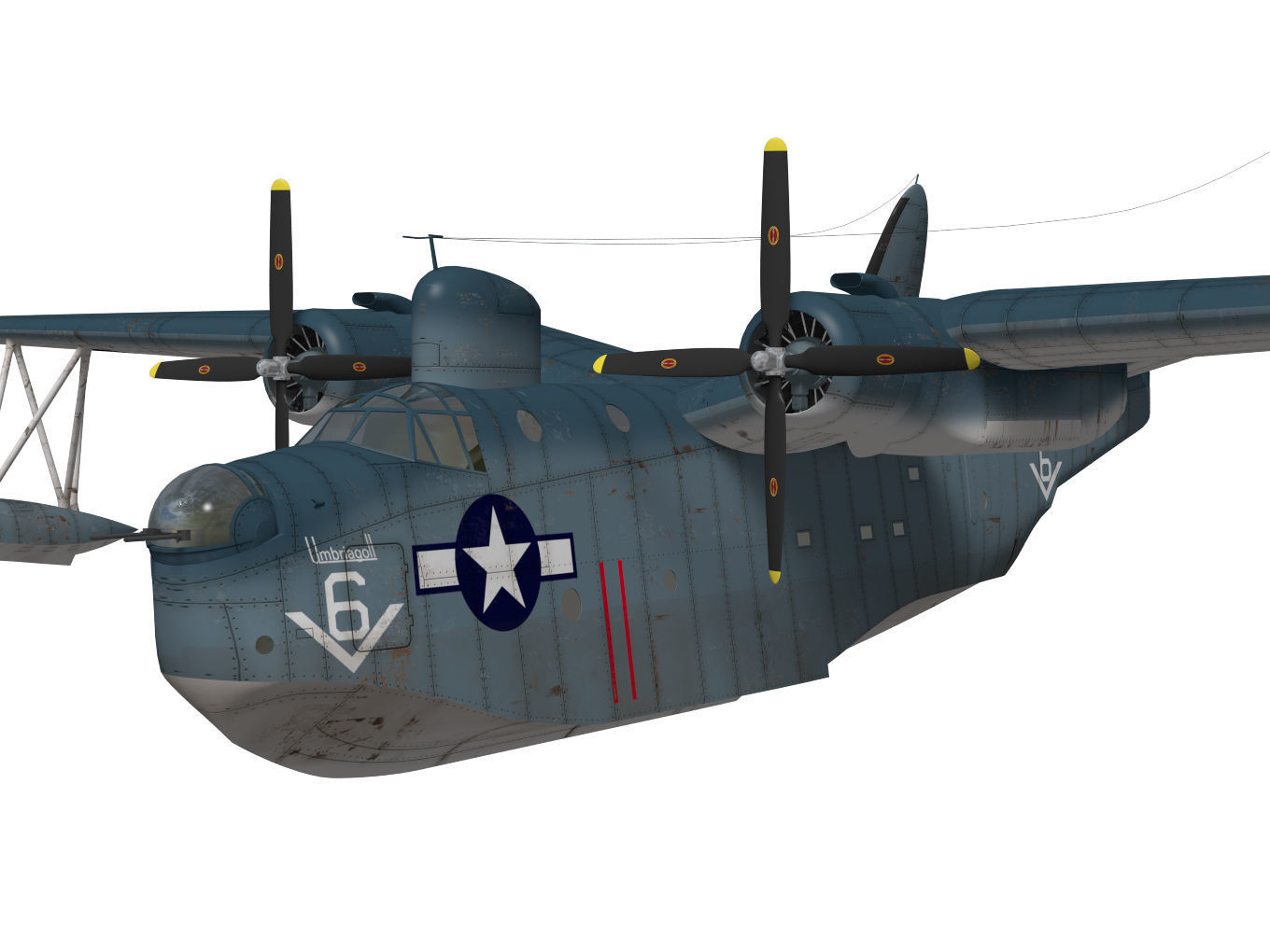 Martin PBM 5 mariner 3D model_4