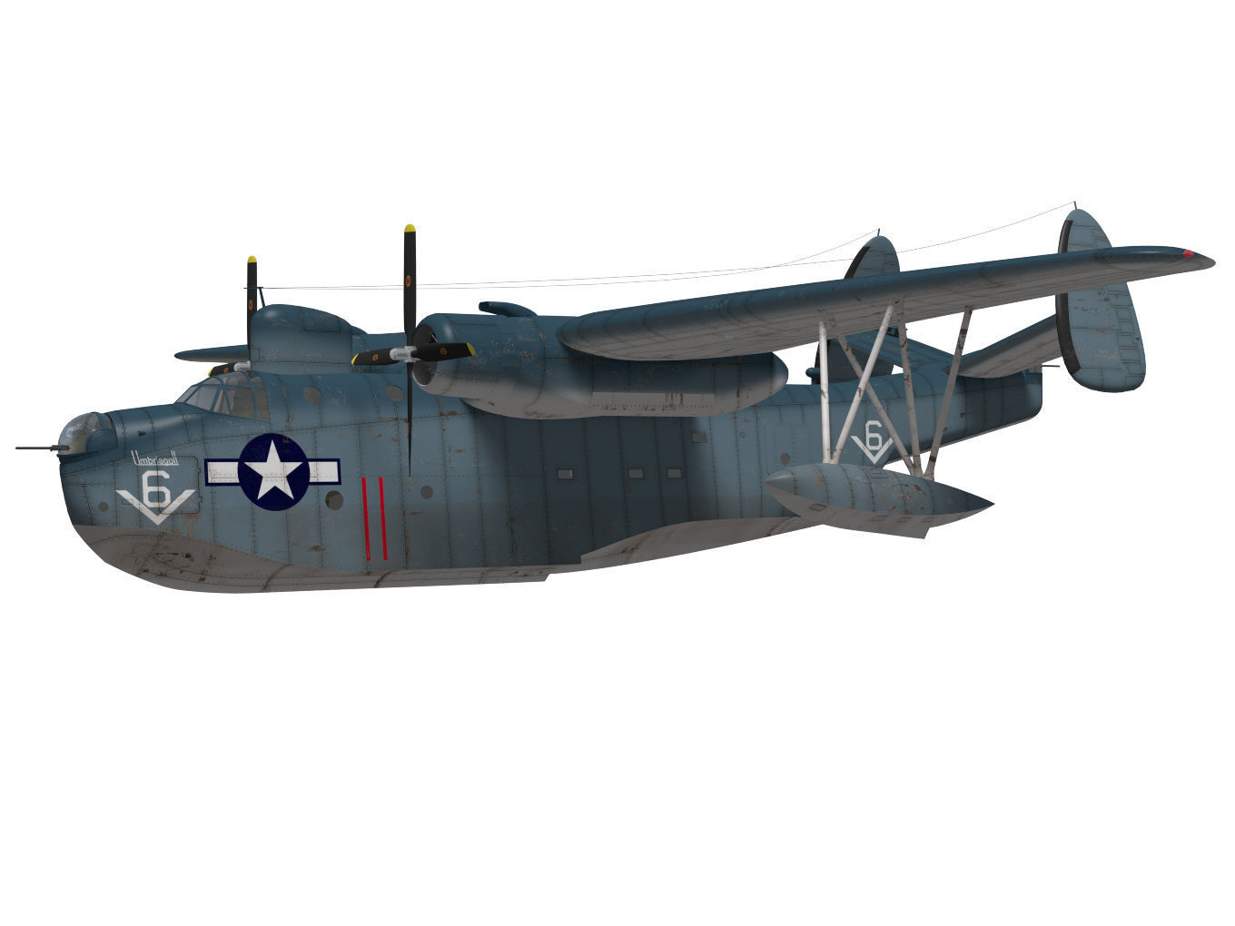Martin PBM 5 mariner 3D model_2