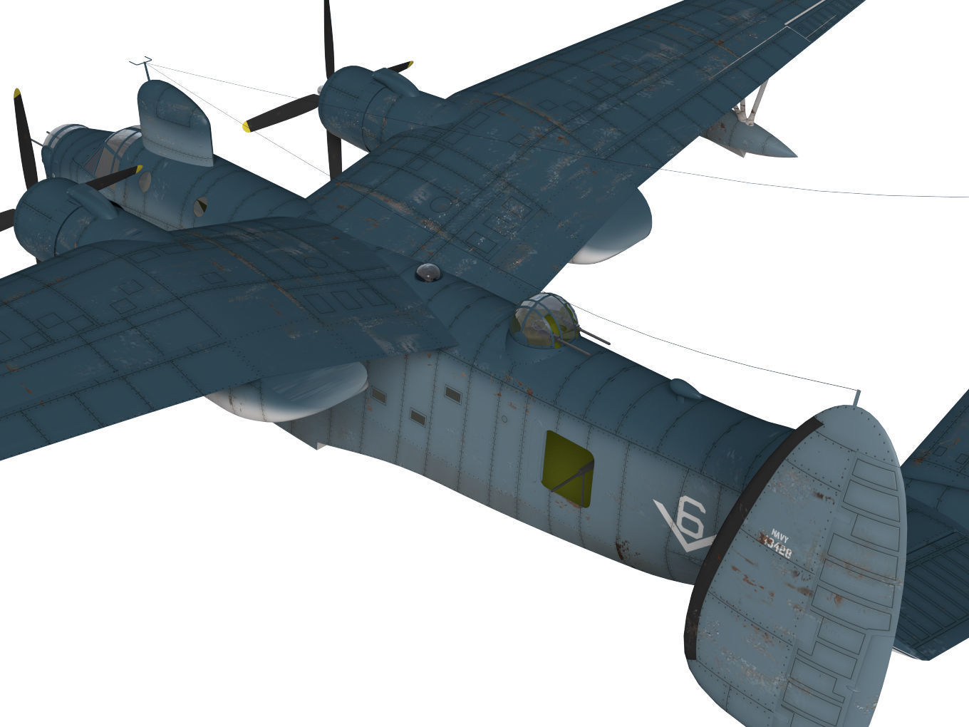 Martin PBM 5 mariner 3D model_5
