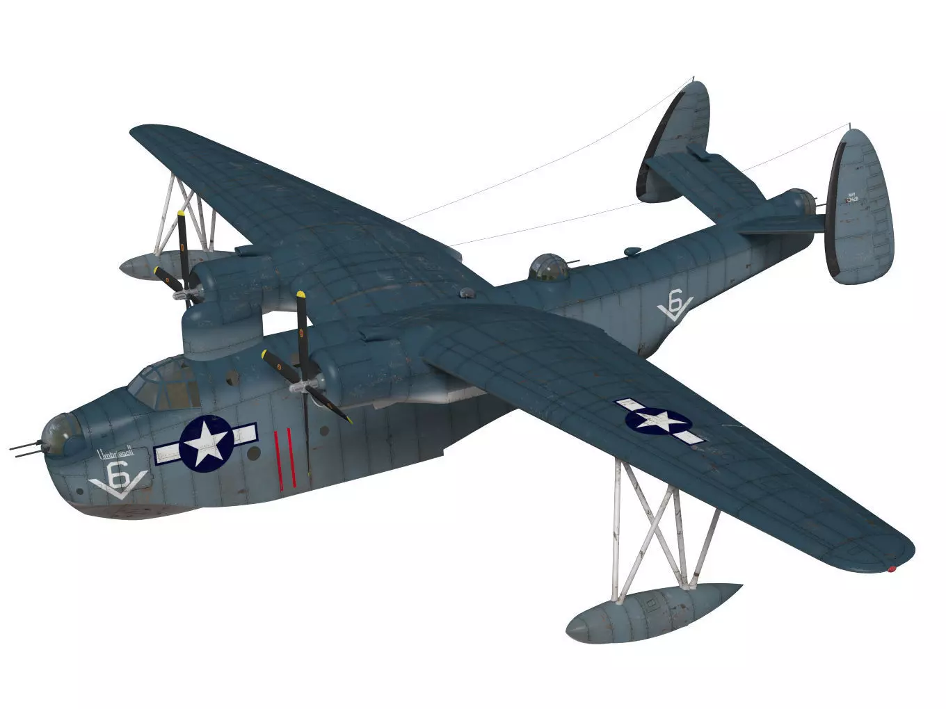 Martin PBM 5 mariner 3D model_0