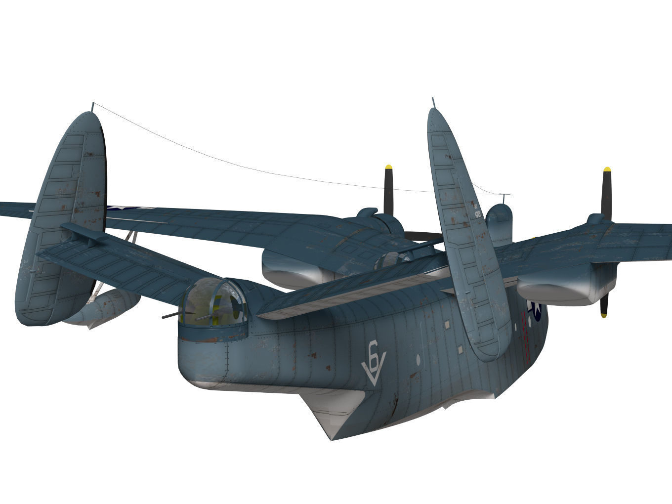 Martin PBM 5 mariner 3D model_6