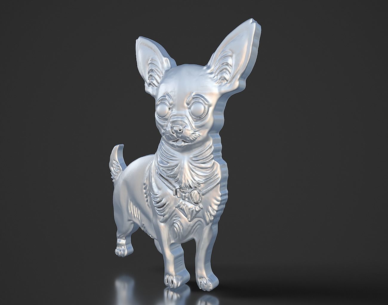 Chihuahua Keychain 230818 3D print model_8