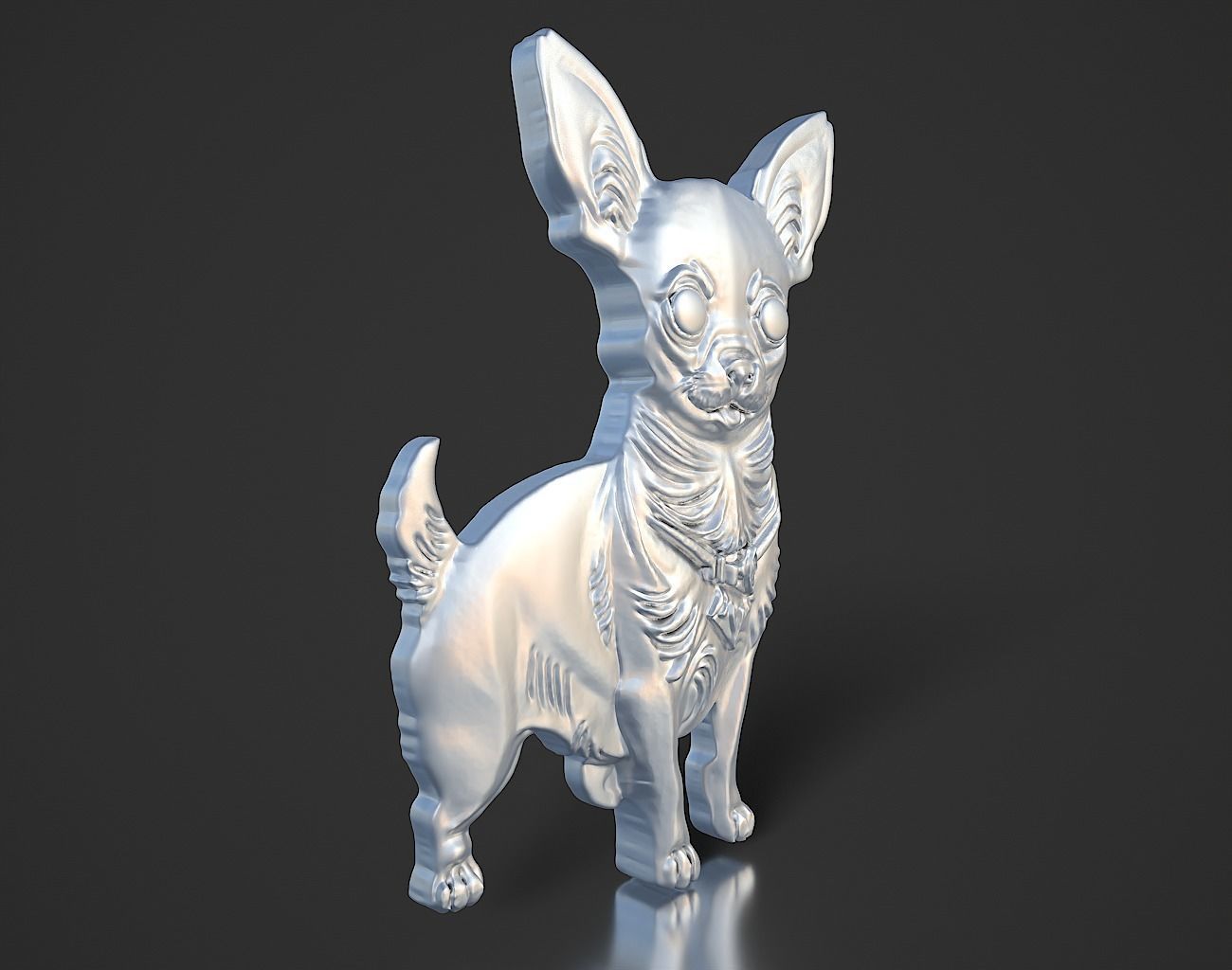 Chihuahua Keychain 230818 3D print model_7