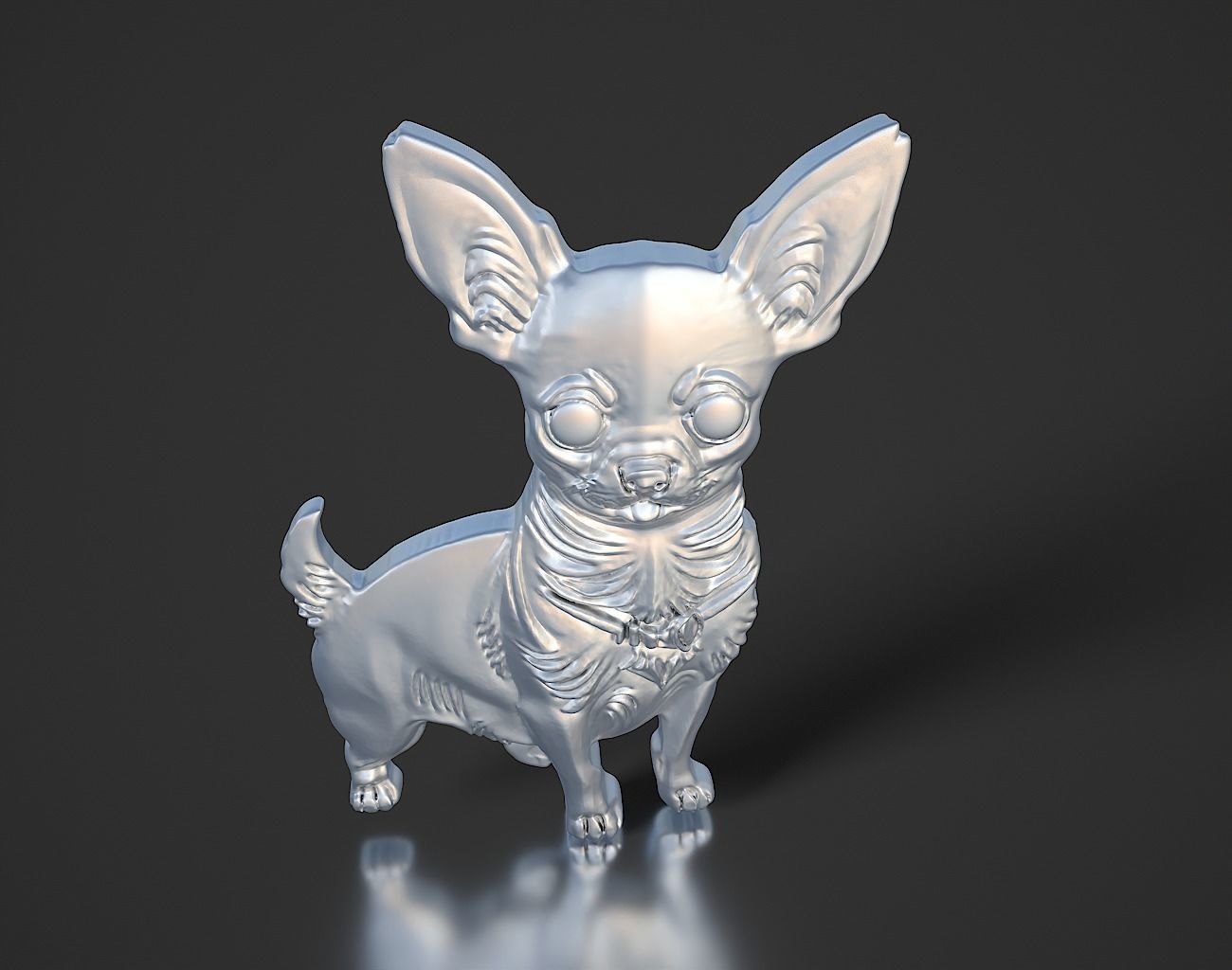 Chihuahua Keychain 230818 3D print model_9