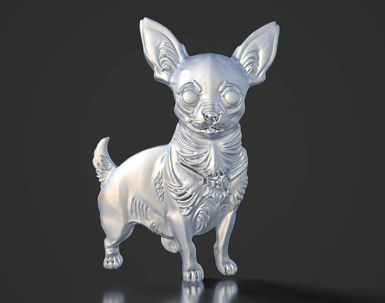 Chihuahua Keychain 230818 3D print model_6