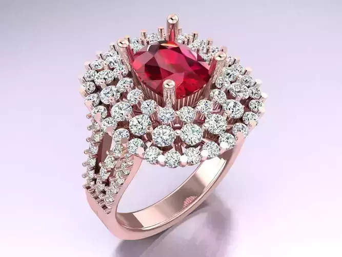 Oval Stone Ring - Womens Rings - N3492