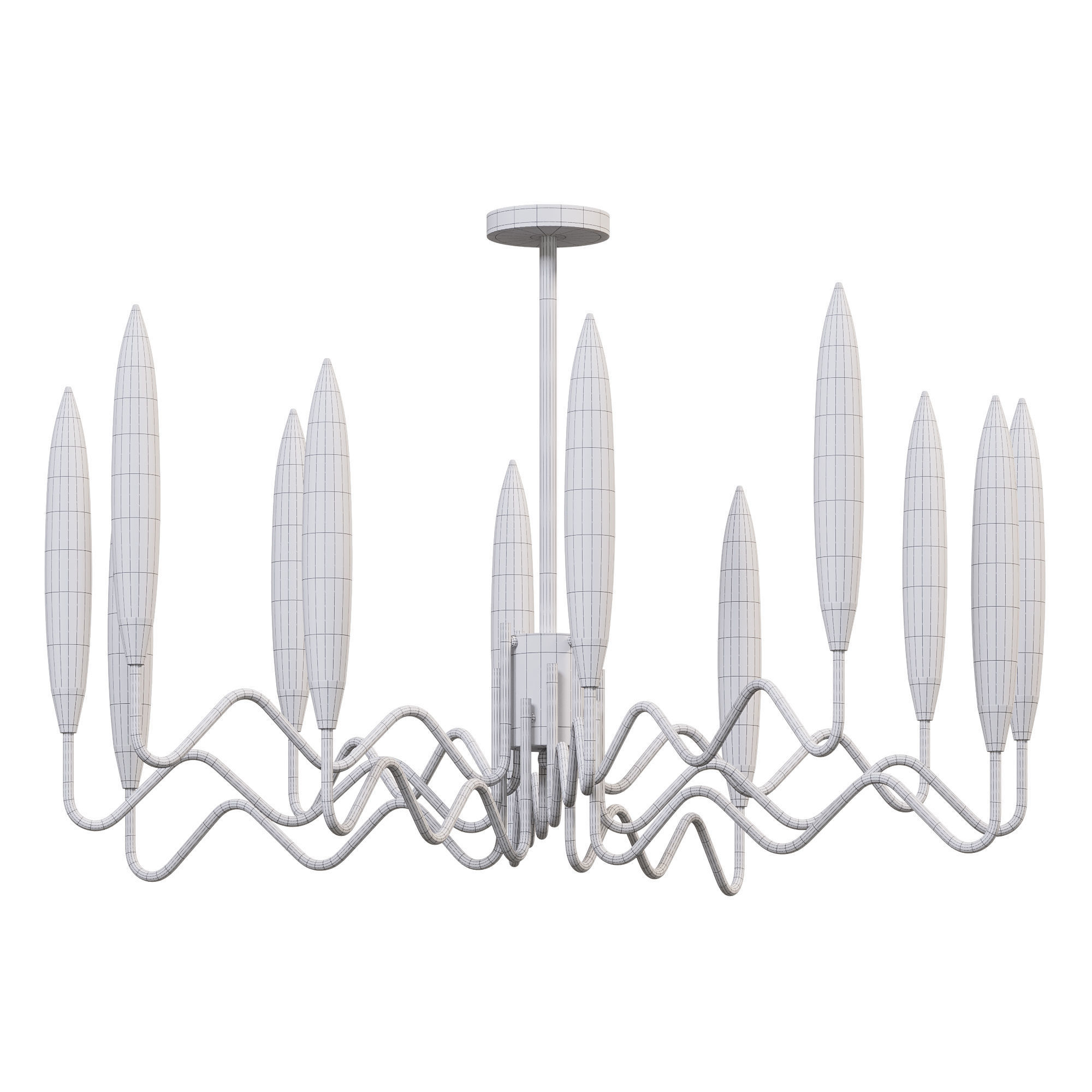 MELVIN Chandelier by Lalume 3D model_2