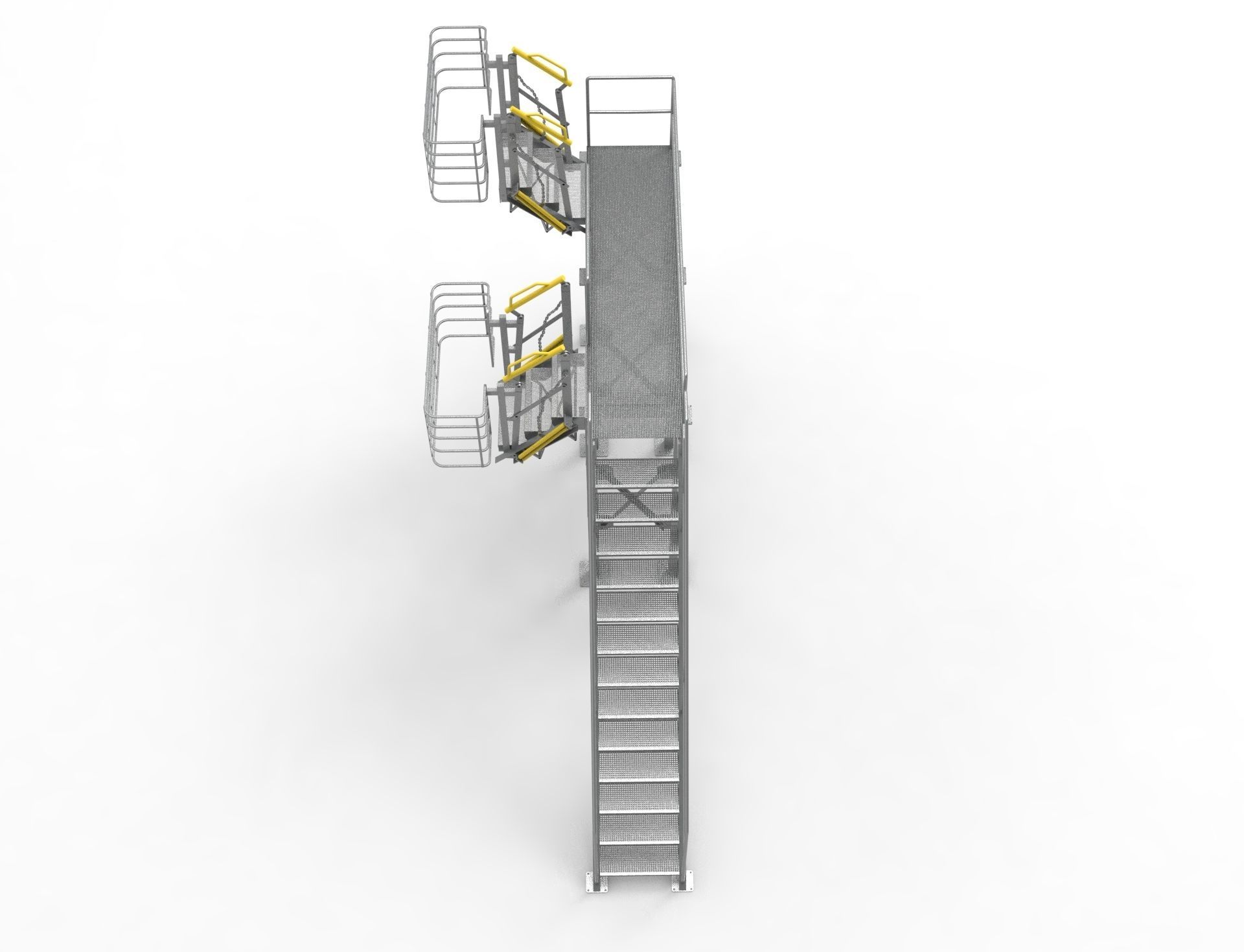 Folding Stairs from a tanker 1 3D print model_2