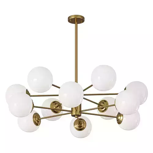 Chandelier with glass shades BALLS B By Lalume