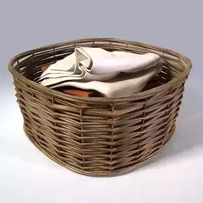 Wicker Laundry Basket