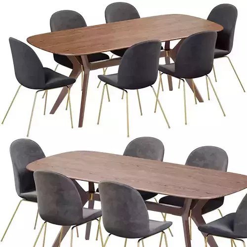 vogue extendable dining table by atmacha 3D model