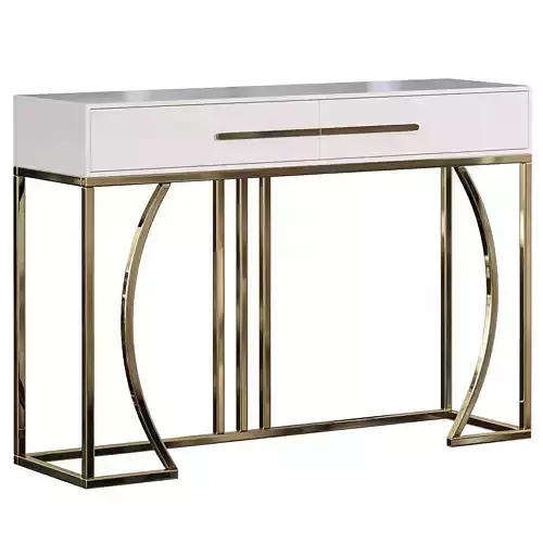 Drawers  Gold Console By Homary Collection