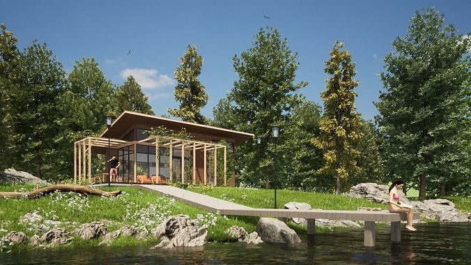 032Smallhouse1f46m2 3D model
