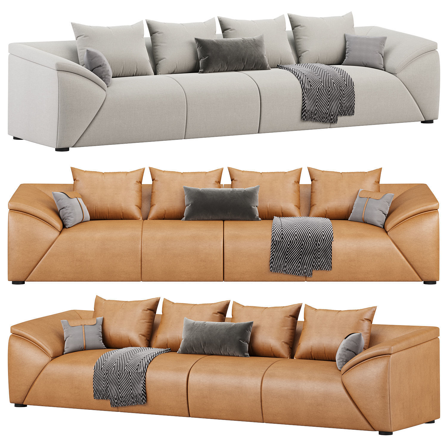 Marcella Sofa by Noho Home 3D model_1