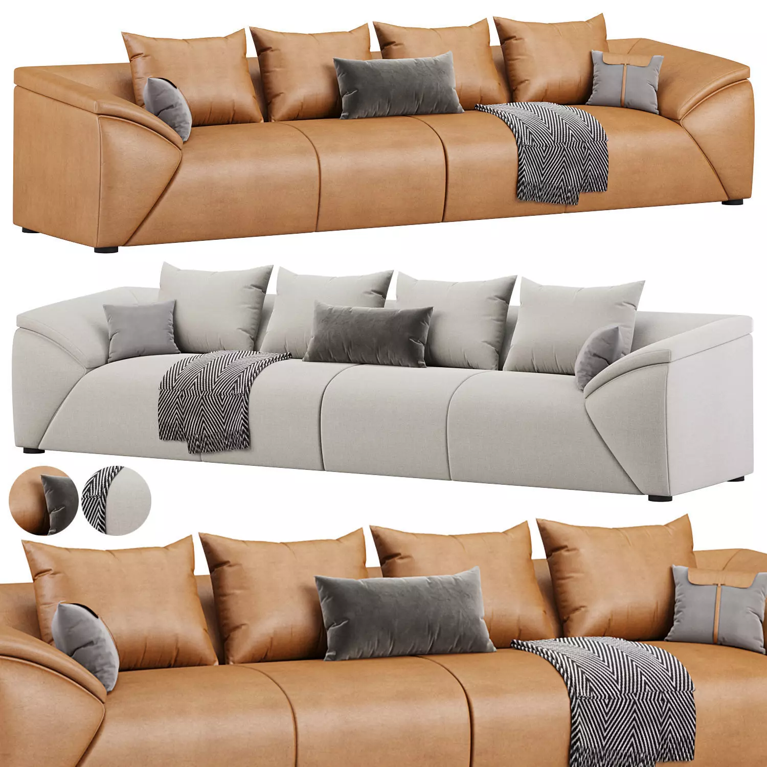 Marcella Sofa by Noho Home 3D model_0