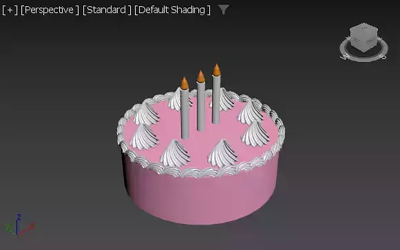 Birthday cake Free 3D model