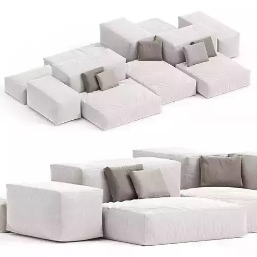Extrasoft sofa 3d model 