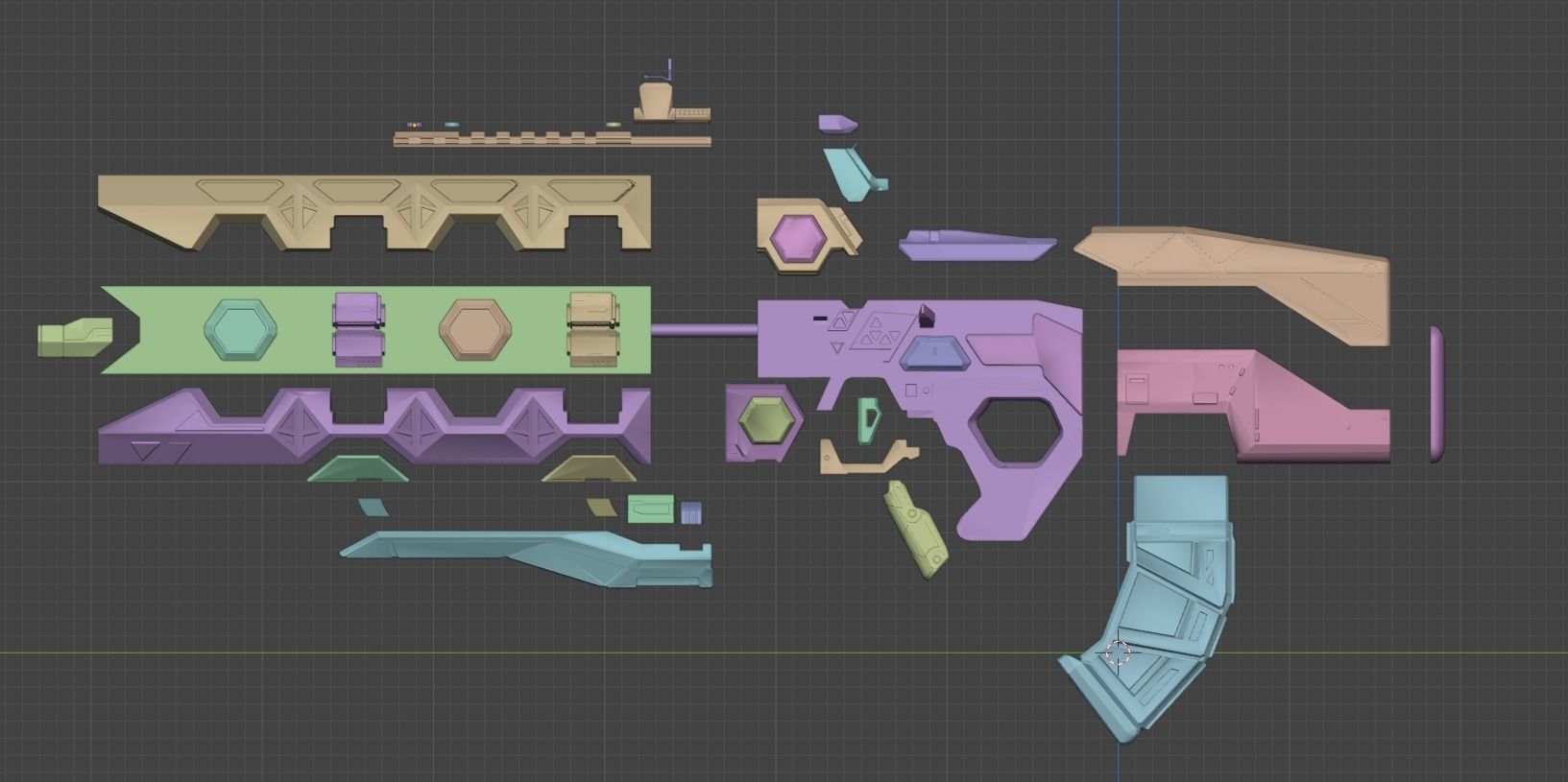 Apex weapon flatline heatsink 3D model 3D printable CGTrader