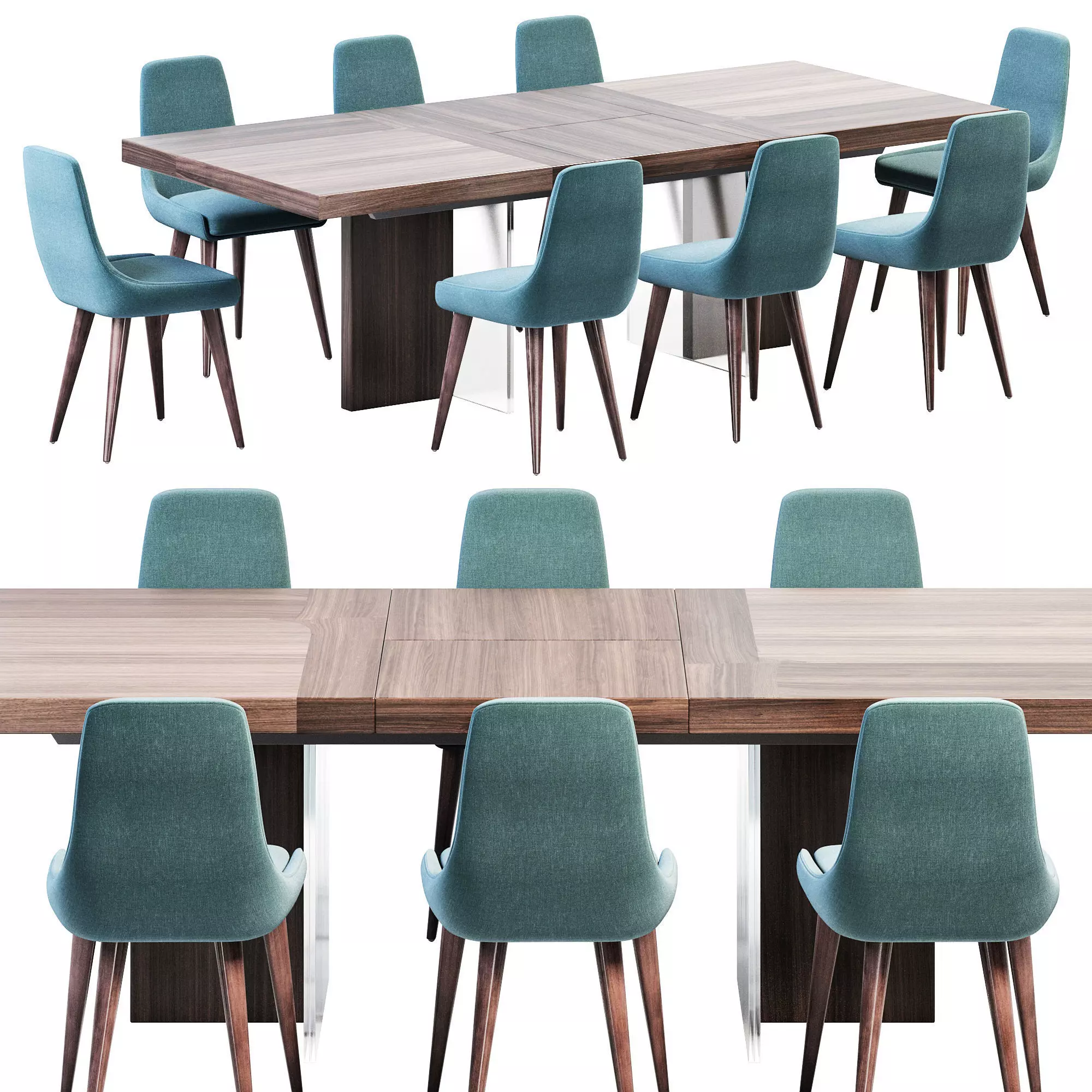Athena Extending Dining Table by ARIA HOME 3D model_0
