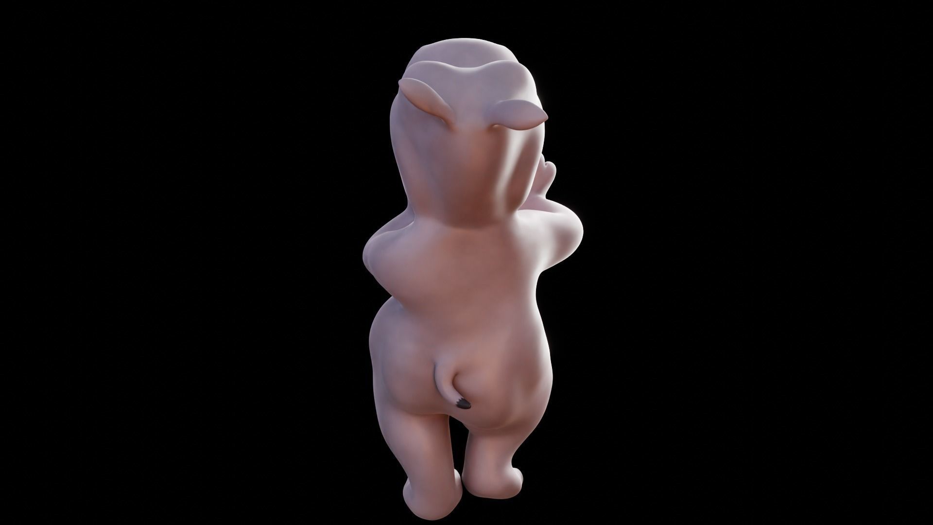 Hippo - Rigged Cartoon Character for Blender Low-poly 3D model_27