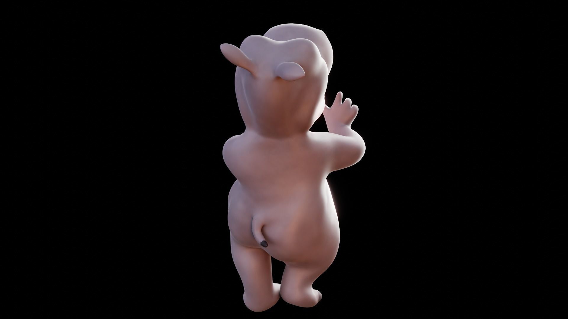 Hippo - Rigged Cartoon Character for Blender Low-poly 3D model_26