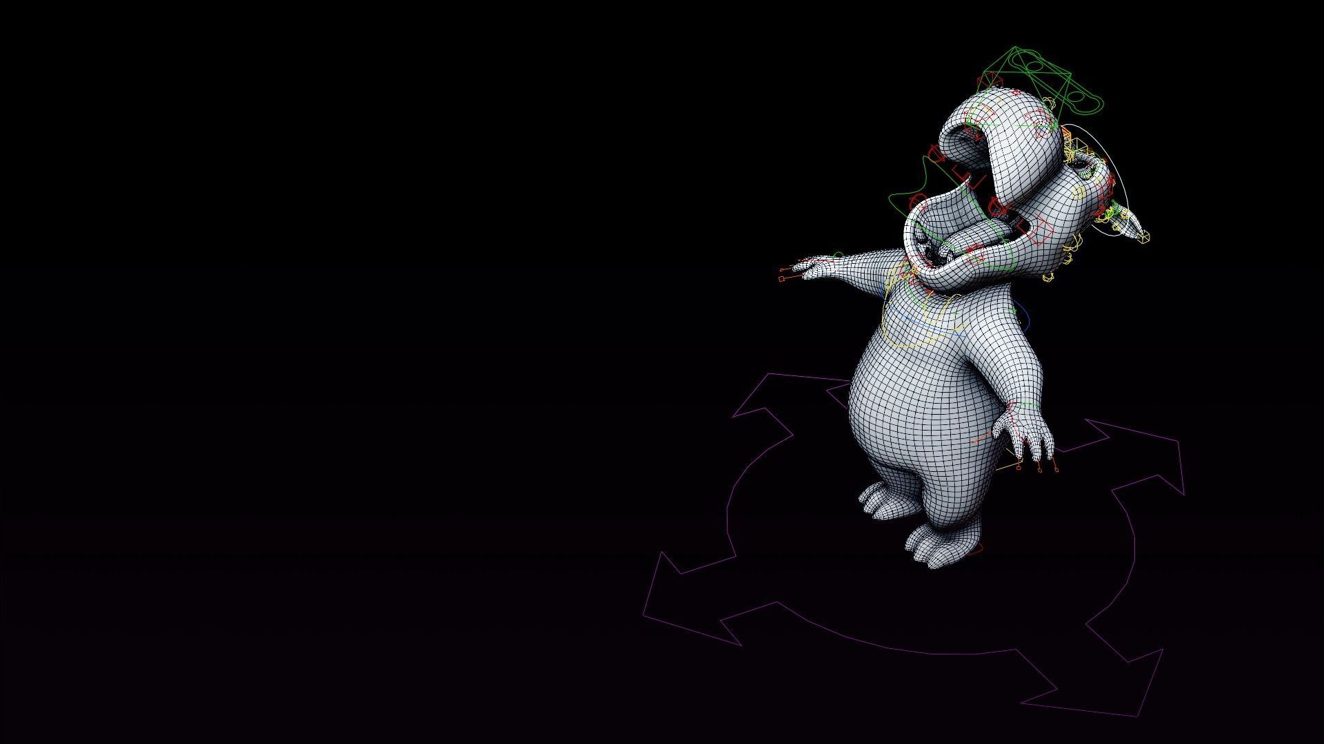 Hippo - Rigged Cartoon Character for Blender Low-poly 3D model_15