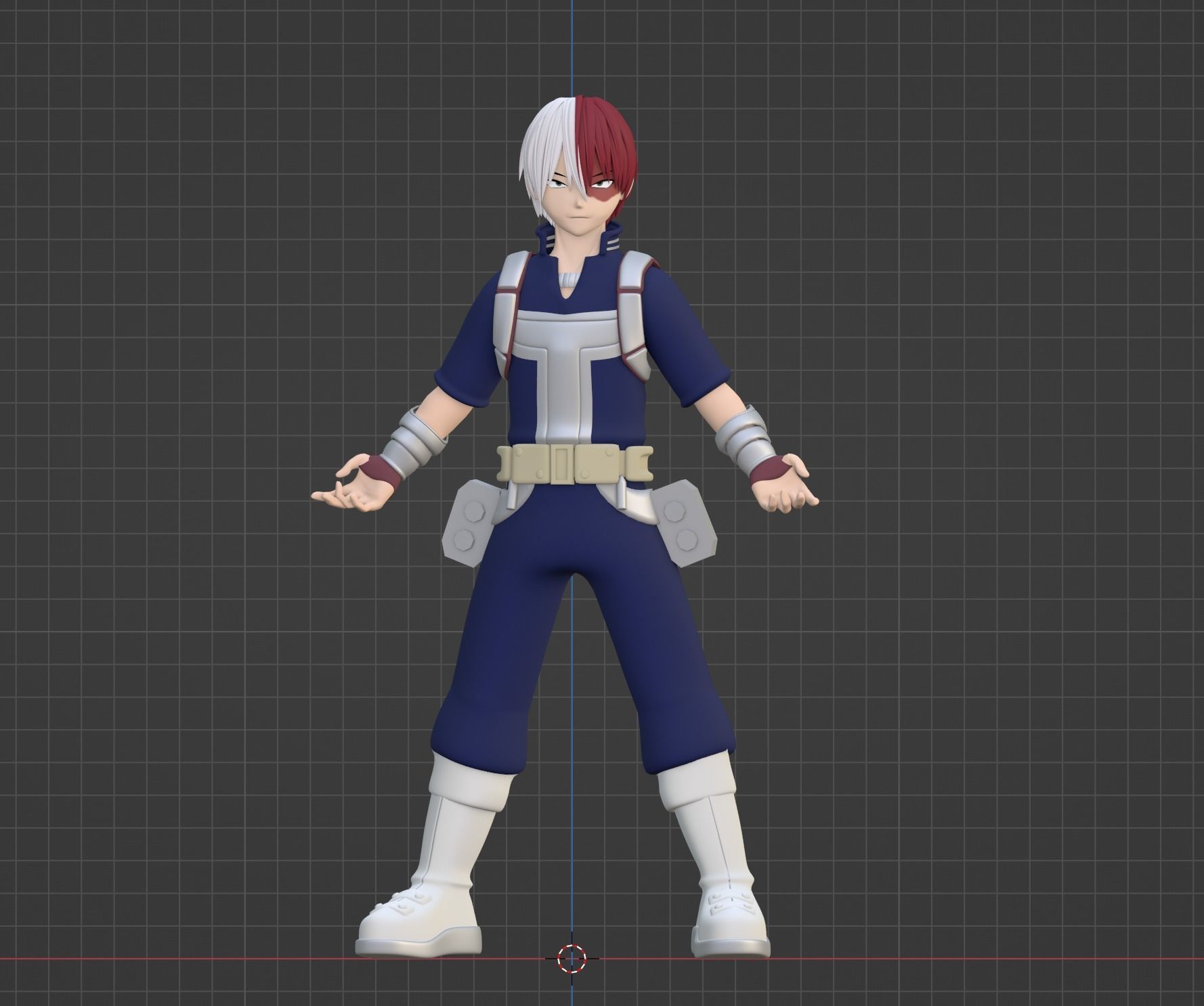 Shoto Todoroki - My Hero Academia 3D model_9
