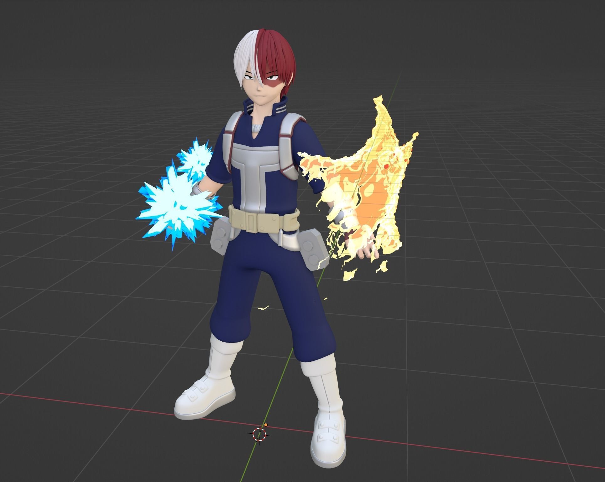 Shoto Todoroki - My Hero Academia 3D model_4