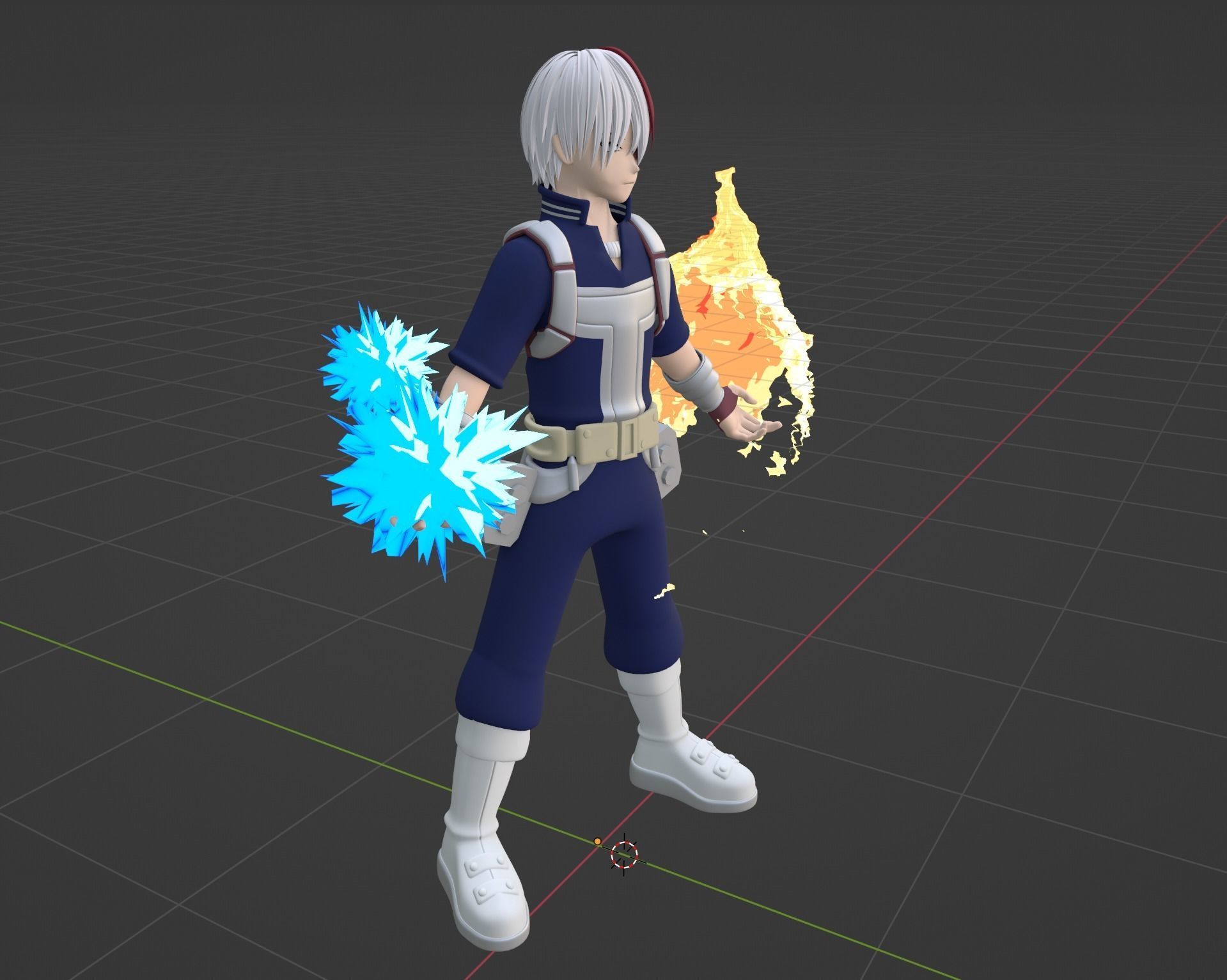Shoto Todoroki - My Hero Academia 3D model_7