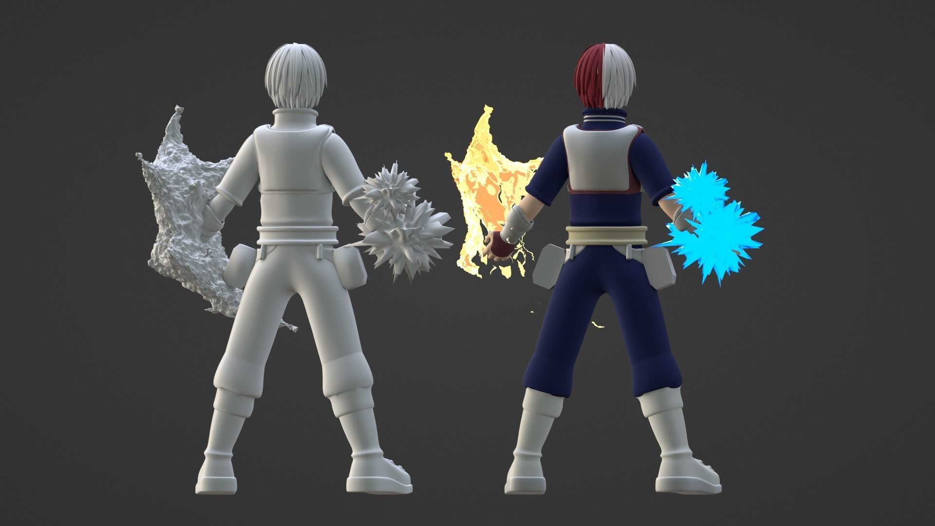 Shoto Todoroki - My Hero Academia 3D model_17