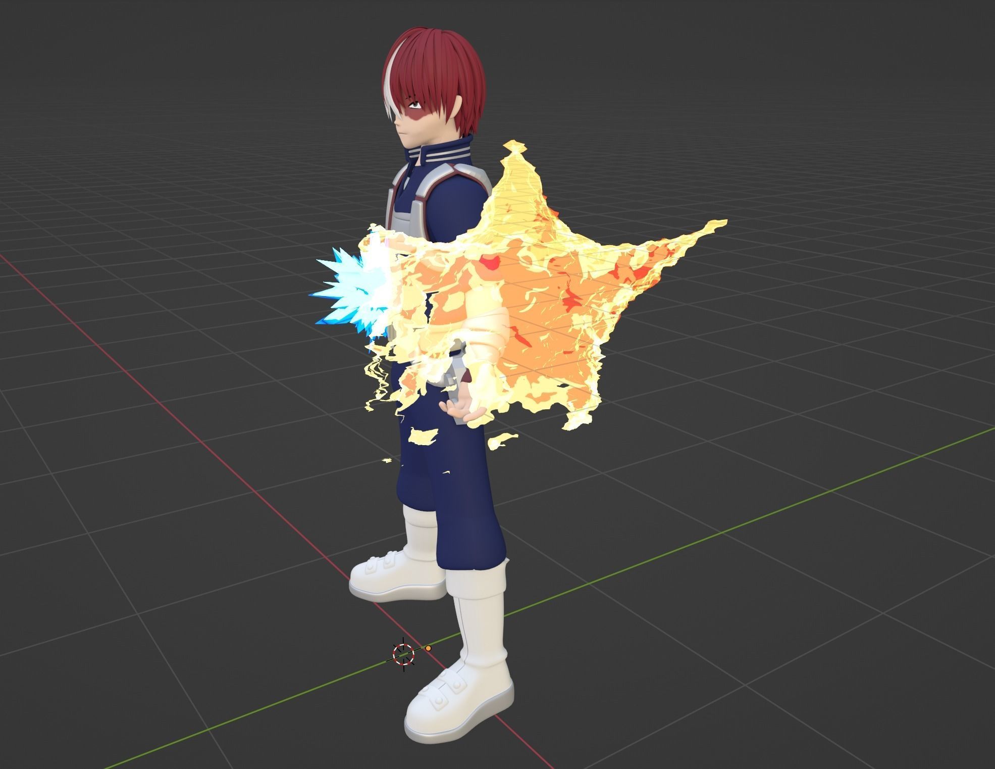 Shoto Todoroki - My Hero Academia 3D model_5
