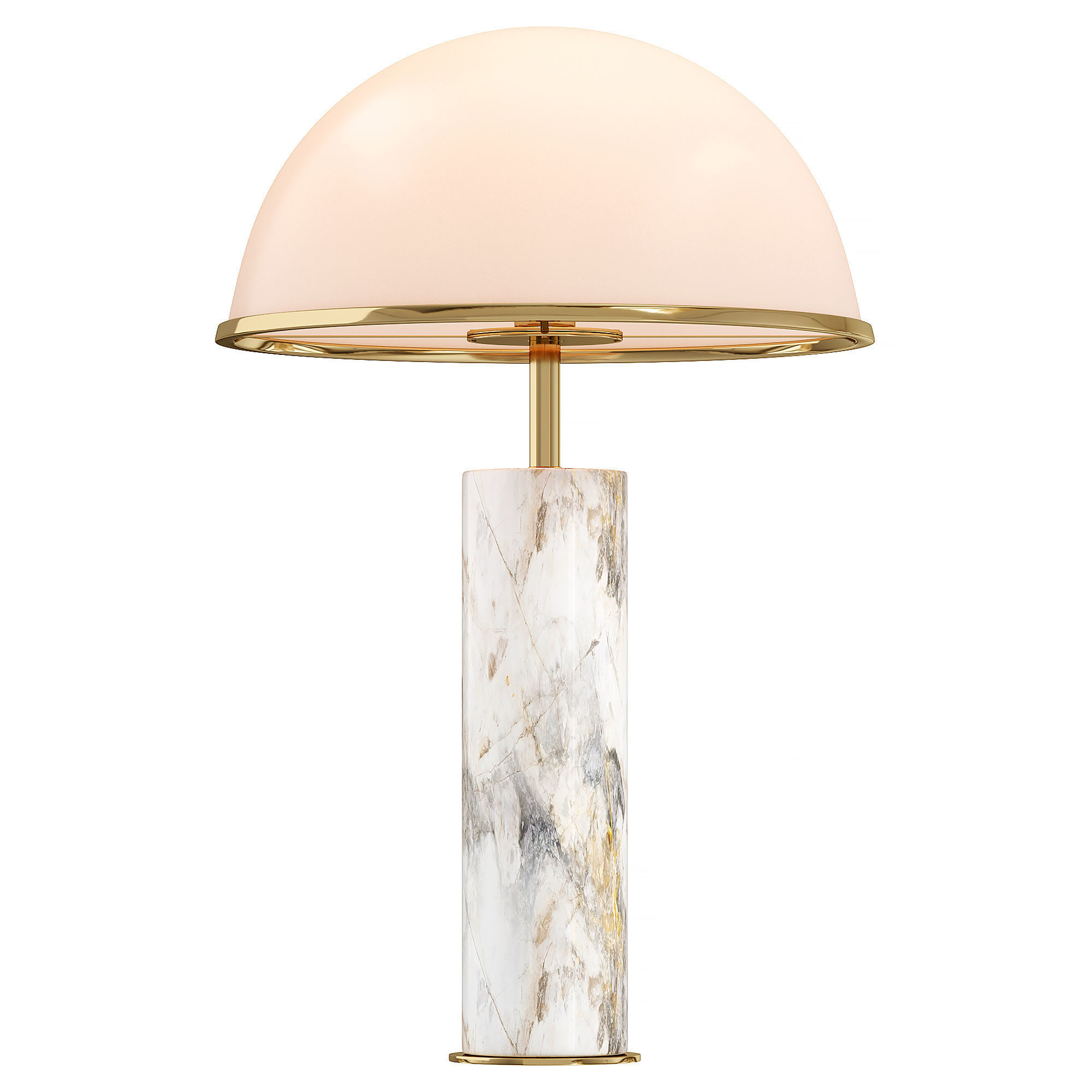 Alabaster Table Lamp White by EICHHOLTZ 3D model CGTrader