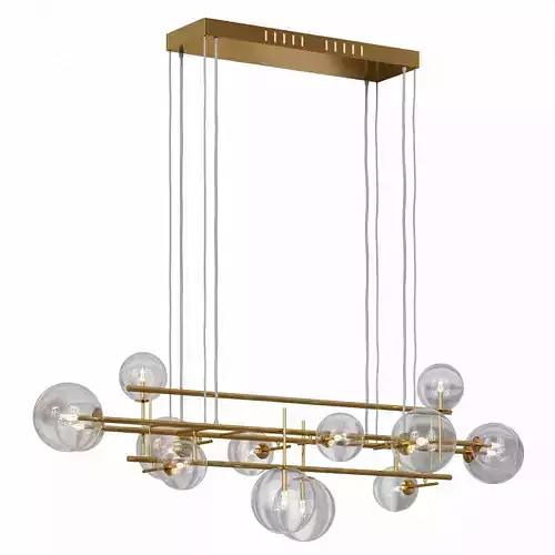Icardi Pendant Light Brushed Brass by luxdeco