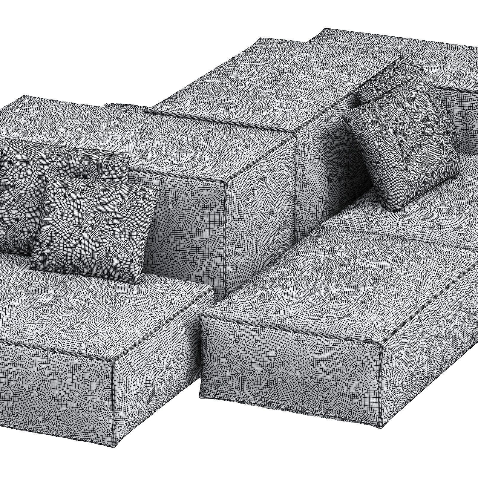 Extrasoft sofa 3d model  3D model_2