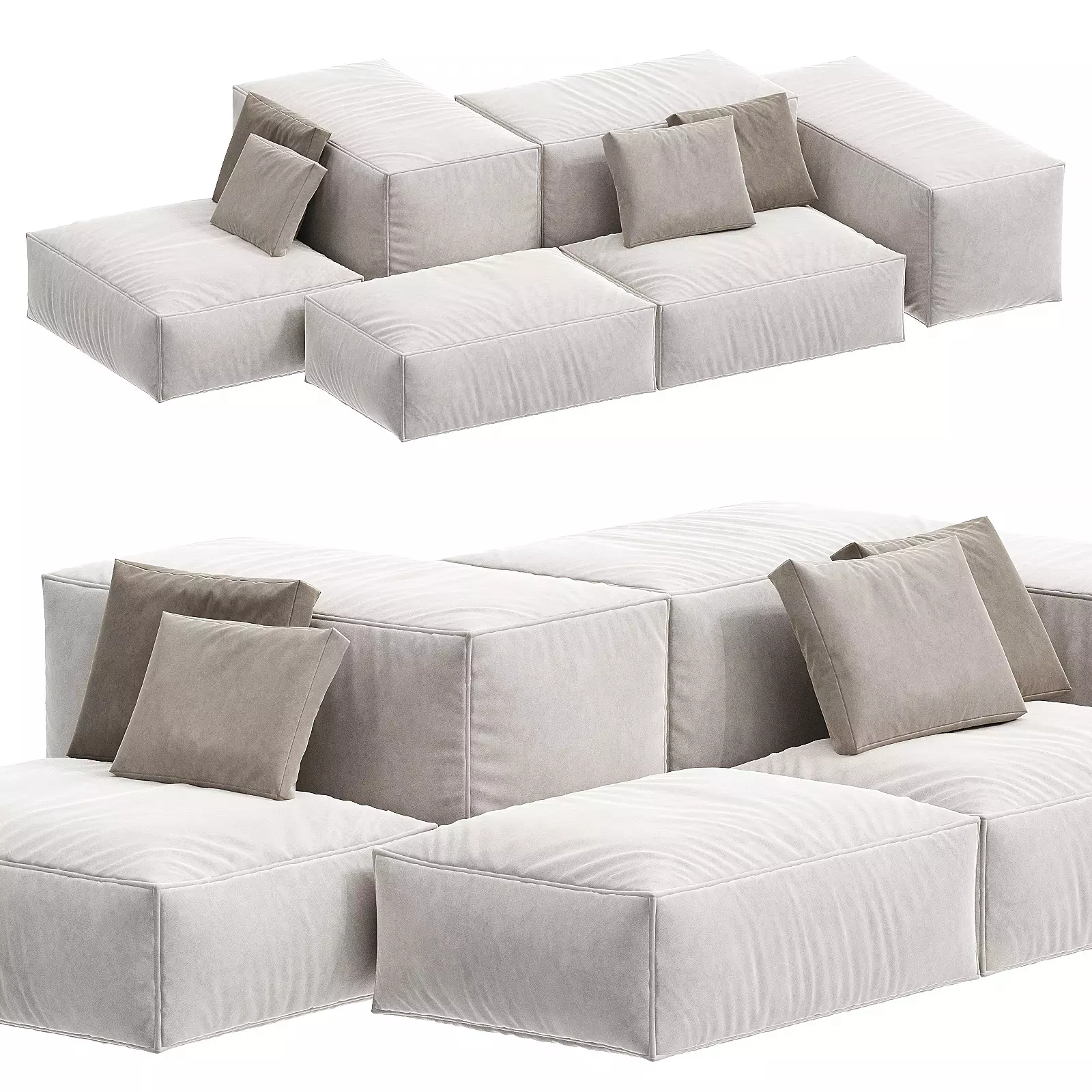 Extrasoft sofa 3d model  3D model_0