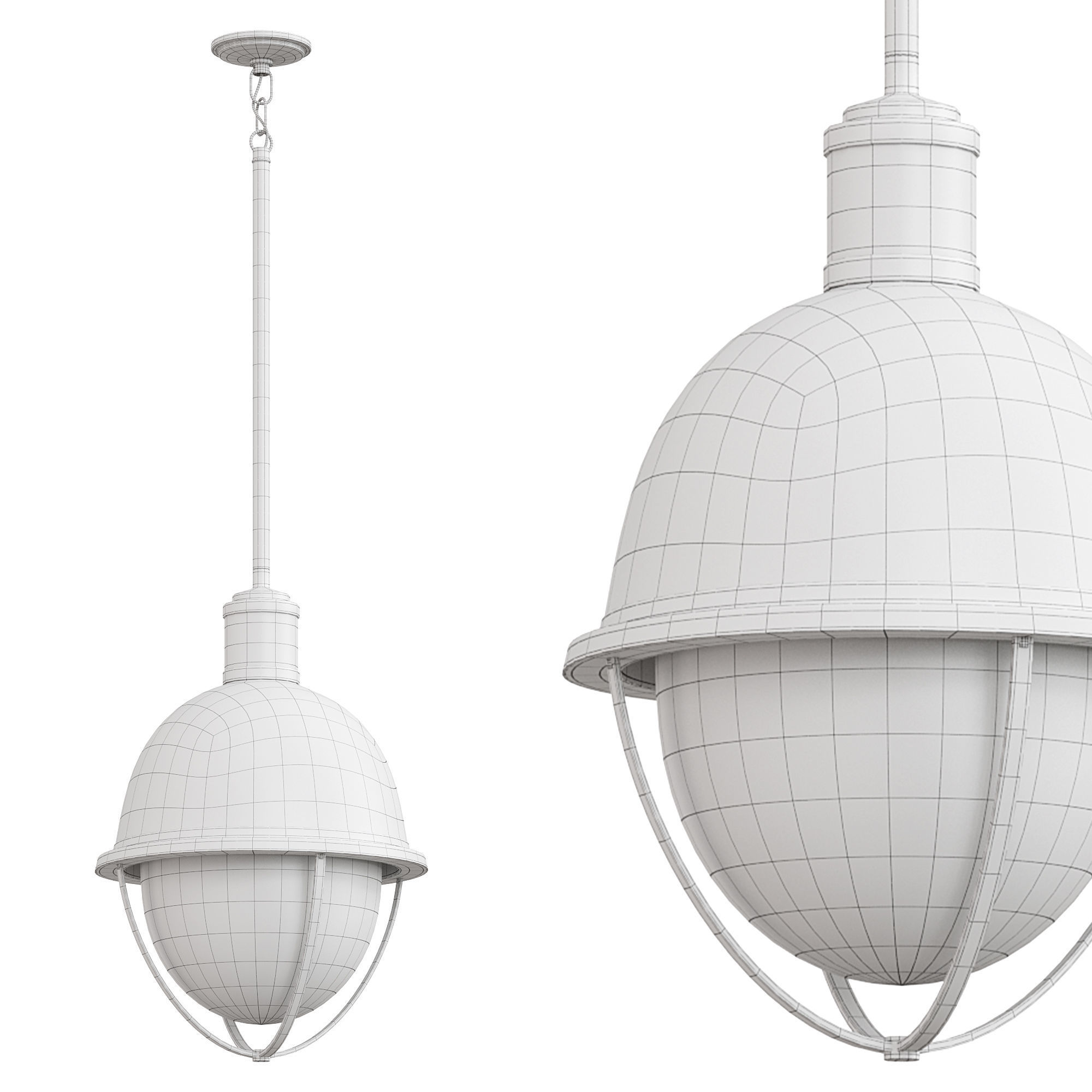Tollis 1 Light Pendant by Luxdeco 3D model_2