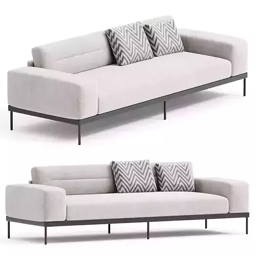 MAURO IVORY SOFA 3d model 