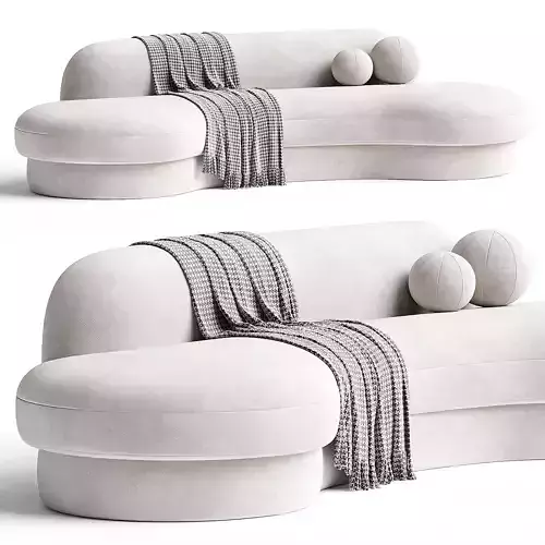 Biomorphic Sofa Grand by COUP STUDIO 3d model 