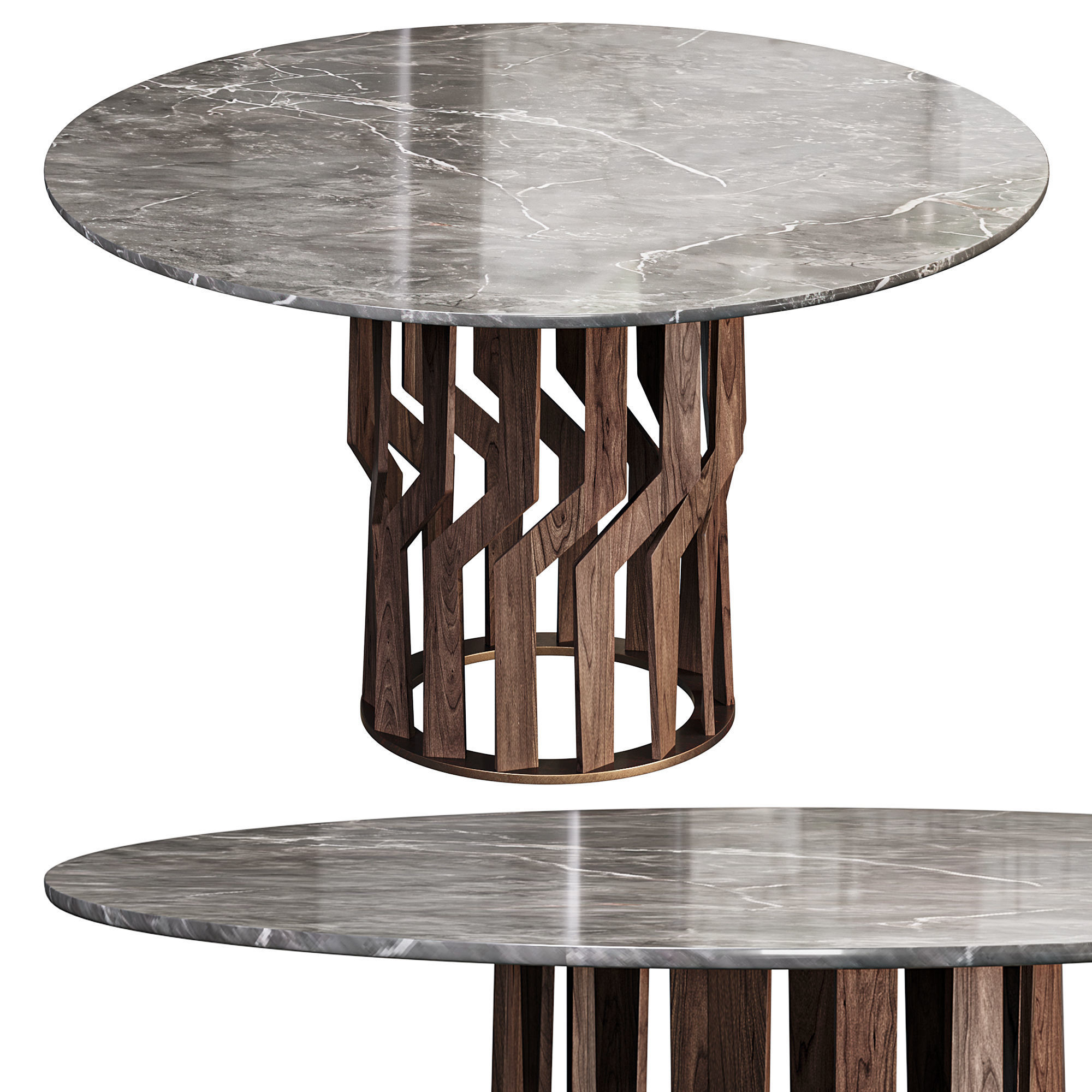 INTRECCIO table by Potocco 3D model_1