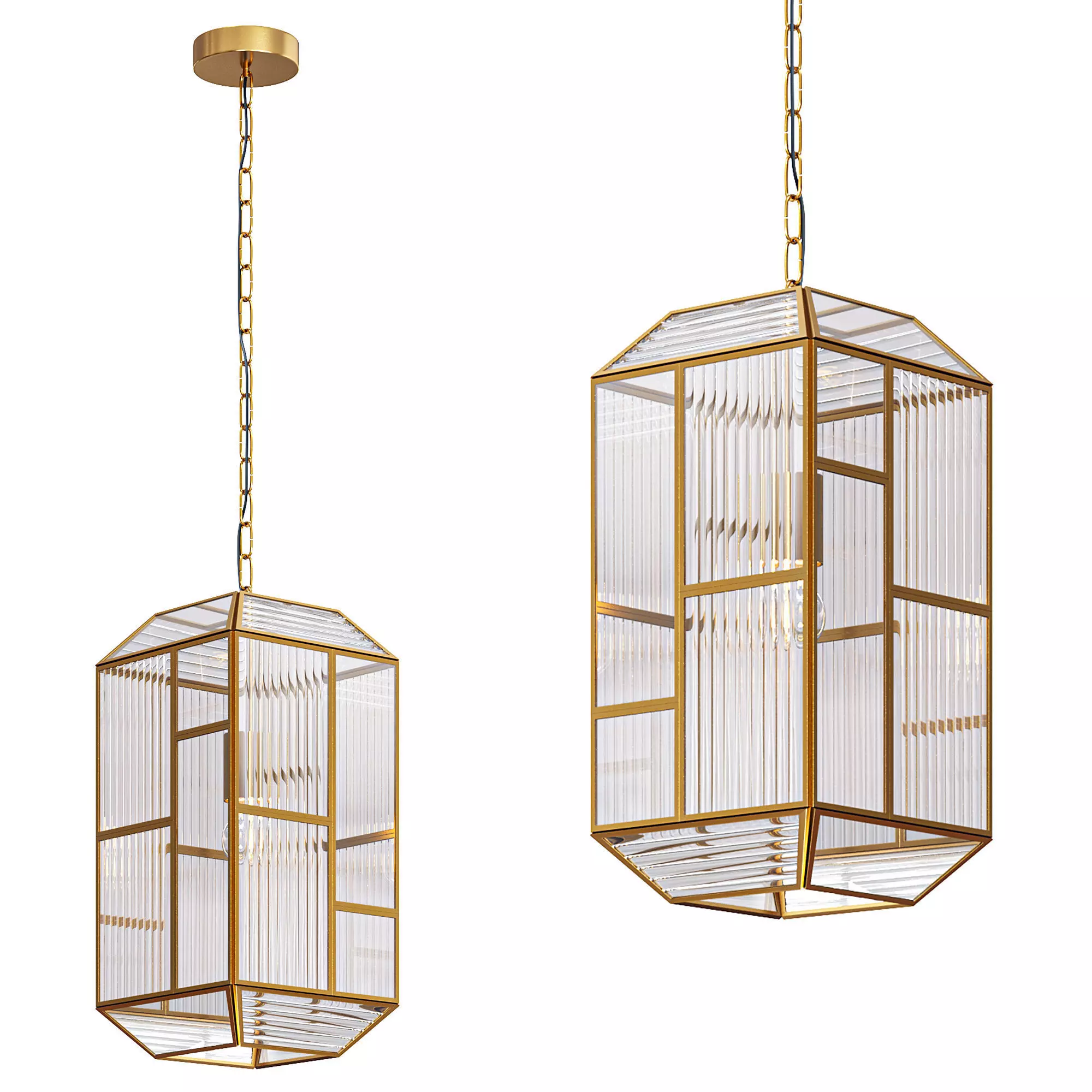 Bardolph Pendant By Currey and Company 3D model_0