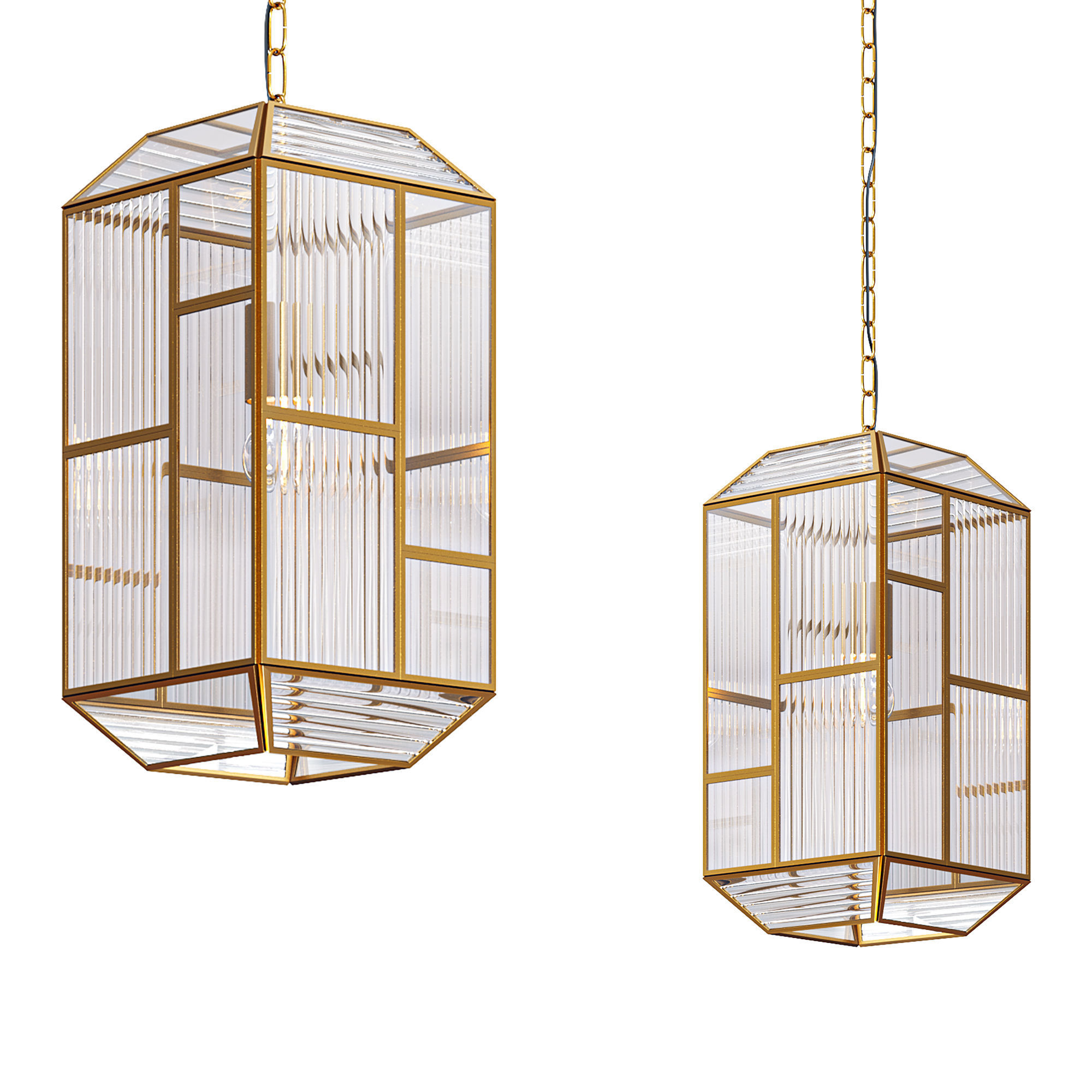 Bardolph Pendant By Currey and Company 3D model_1