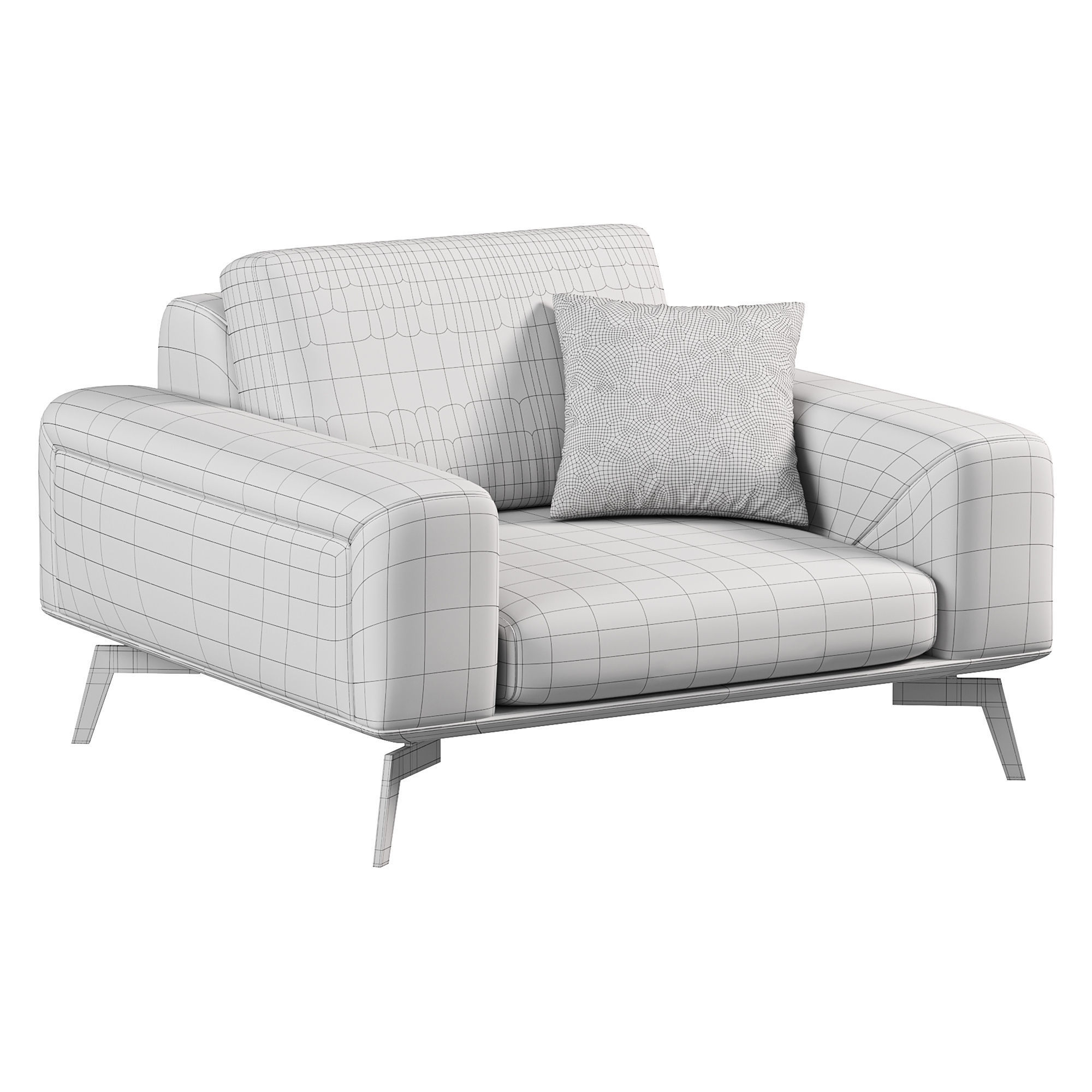 Armchair C106 By Delavega 3D model_2