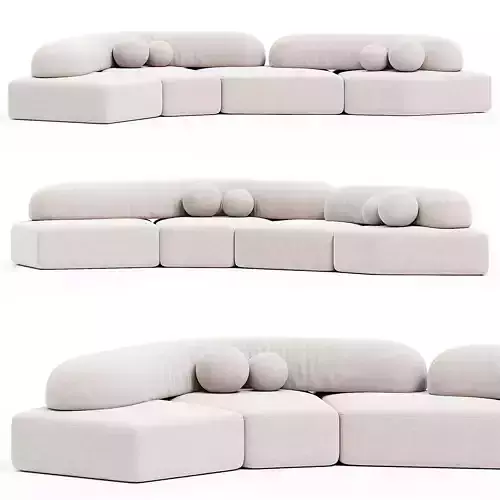 On The Rocks Sofa 3d model 