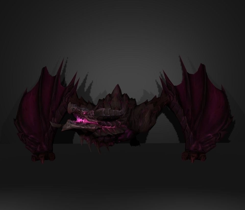 evil dragon 3D model_1