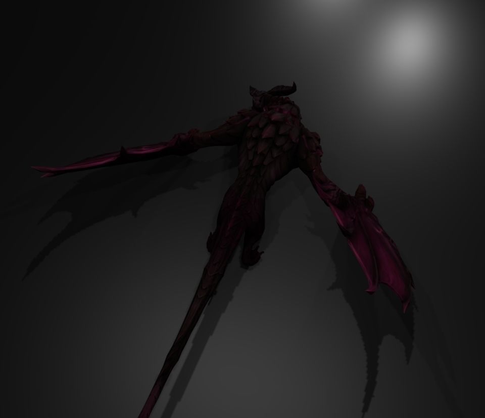 evil dragon 3D model_4
