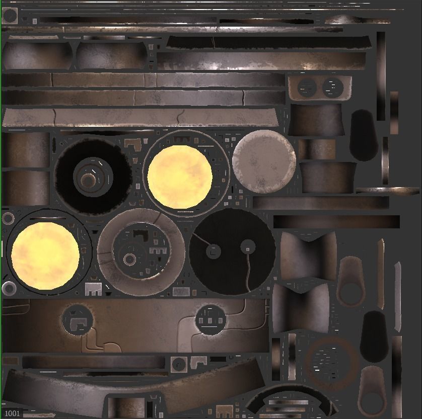 Simple Stylized Low-poly Robot Low-poly 3D model_18