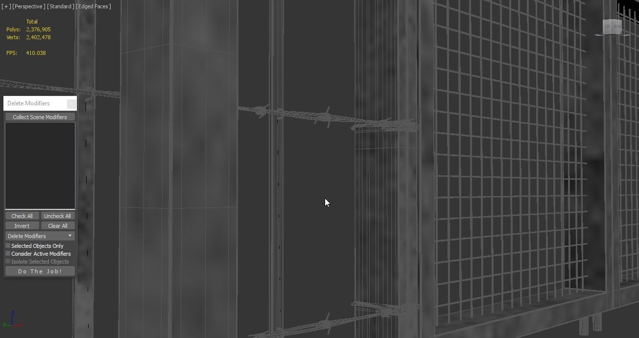 Barbed wire set 3D model_4