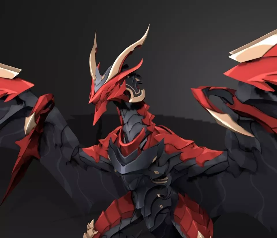 epic dragon 3D model